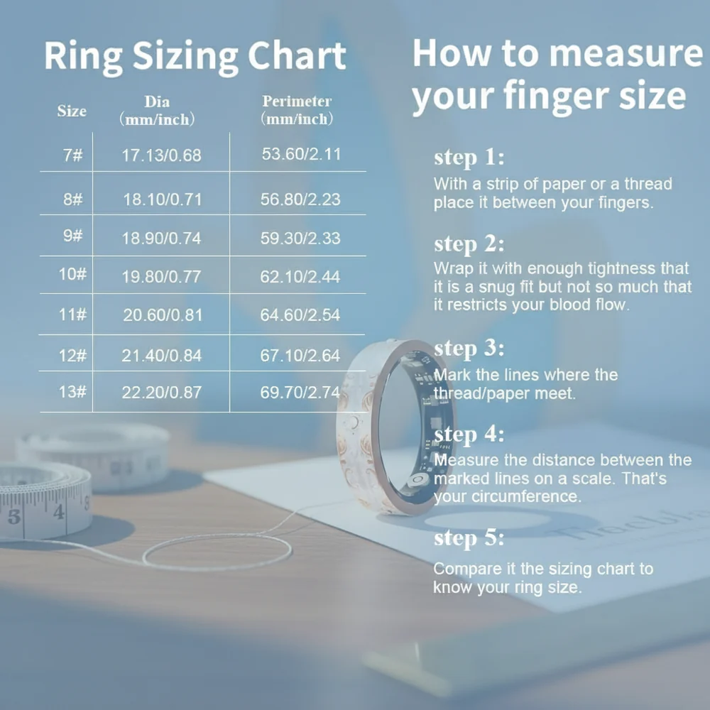 Ring sizing chart — how to measure your finger size