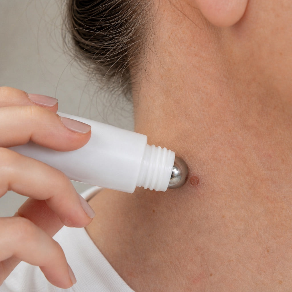 Visible change as treated skin renews